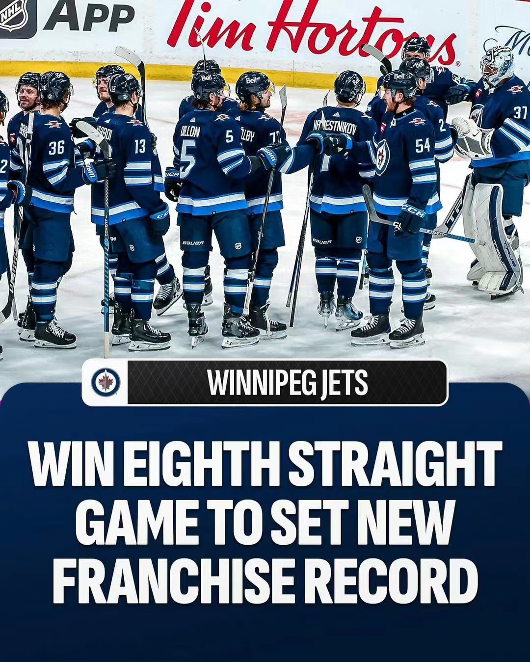 Die Top-NHL-Liste der Jets, das Trikot brennt vor Leidenschaft